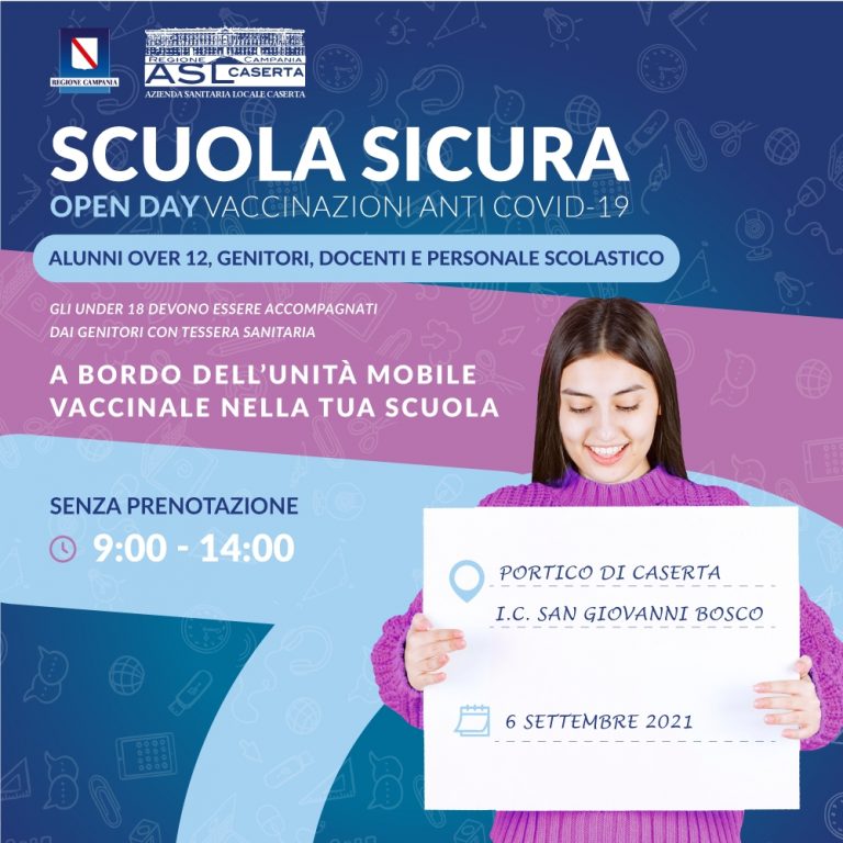 Open day vaccinazioni 06/09/2021