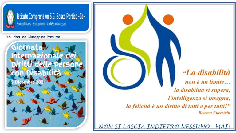 Giornata Internazionale delle persone con disabilità - 3 dicembre 2021